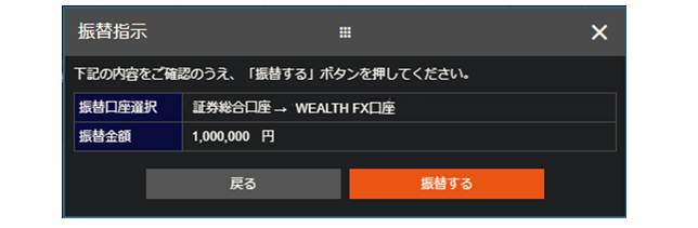 WEALTH FX�����ʁu�U�ւ���v